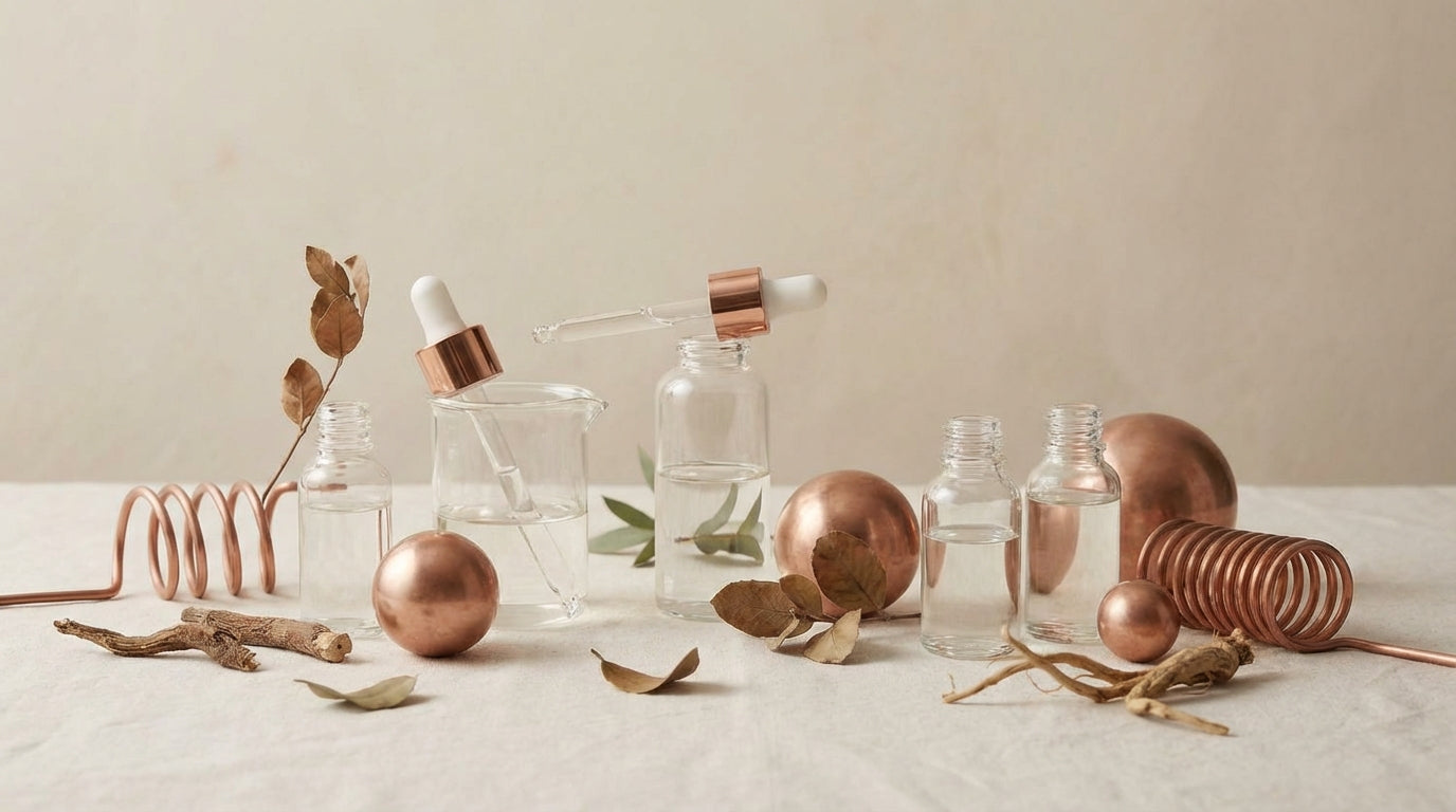 Precision measurement equipment with skincare products